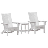 Garden Chair 3 pcs White 80.5 x 74.5 x 92 cm Polyethylene 3335822