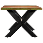 ZNTS Dining Table 200x100x75 cm Solid Reclaimed Wood 247429