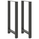 ZNTS Coffee Table Legs Anthracite 2 pcs 60x cm Steel 4013358