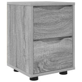 Bedside Table Grey Sonoma 30.5 x 30 x 43 cm Engineered Wood 888809