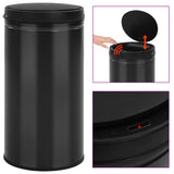 Automatic Sensor Dustbin 60 L Carbon Steel Black 322701