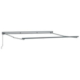Retractable Awning Manual Green and Yellow 400x300 cm Fabric 3330717