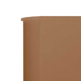 6-panel Wind Screen Fabric 800x120 cm Taupe 47177