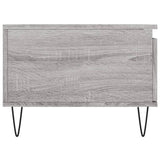 Coffee Table Grey Sonoma 90x50x36.5 cm Engineered Wood 830810