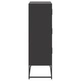 Sideboard Black 68,5x38,5x123,5 cm Steel 846488