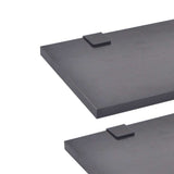 11 Piece Bathroom Furniture Set with Basin with Tap Black 273687