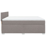 Box Spring Bed with Mattress Taupe 180x200 cm Fabric 3285971