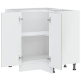Kitchen Corner Base Cabinet Porto Concrete Grey Engineered Wood 853991