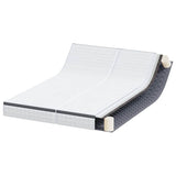 Mattress 2 pcs White and Grey 80 x 200 cm Bonell Spring 4106444