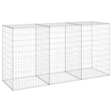 Gabion Wall with Covers Galvanised Steel 200x60x100 cm 147815