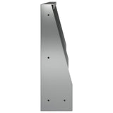 Retaining Wall 2 pcs 40 x 12 x 30 cm Galvanised Steel Silver 8015246