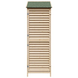 Garden Shed with Roof Natural 59 x 56 x 176 cm Solid Fir Wood 42033460