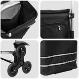 Shopping Trolley Folding Black 47 x 39 x 100.5 cm Oxford fabric 42002337