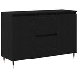 Sideboard Black Oak 101.5 x 35 x 70 cm Engineered Wood 862147
