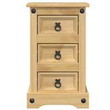 Bedside Cabinet "Corona" 35x32,5x58 cm Solid Wood Pine 4005653