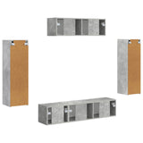 TV Cabinet 5 pcs Concrete Grey 3409171