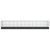 Aviary with Extension Silver 1246x207x212 cm Steel 3214276