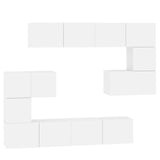 Wall-mounted TV Cabinet White Engineered Wood 3114582