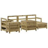 ZNTS 7 Piece Garden Sofa Set Impregnated Wood Pine 3250535