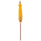 Balinese Parasol Yellow x 260 cm Cotton and Wood 42006460