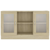 Vitrine Cabinet Sonoma Oak 120x30.5x70 cm Engineered Wood 802789