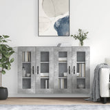 Wall Mounted Cabinets 2 pcs Concrete Grey Engineered Wood 3197973