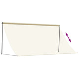 Retractable Awning Cream 300x150 cm Fabric and Steel 368761