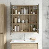 Bathroom Mirror Cabinet Sonoma Oak 60 x 14.5 x 70 cm 889057