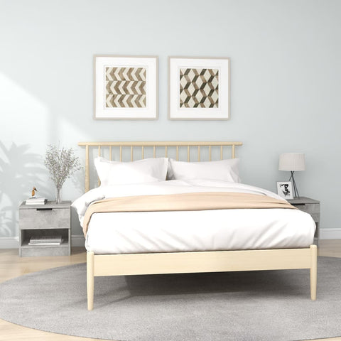 Bedside Cabinets 2 pcs Concrete Grey Engineered Wood 811259