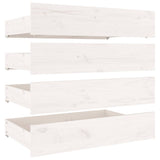 Bed Frame without Mattress with Drawers White Super King 3103575