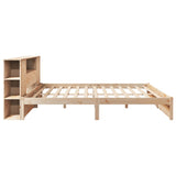Bookcase Bed without Mattress 180x200cm Super King Solid Wood Pine 3322365
