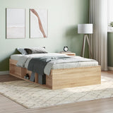 Bed Frame without Mattress Sonoma Oak 90x200 cm 3203826