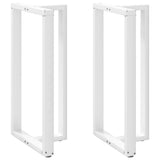 Bar Table Legs T-Shaped 2 pcs White 60x35x cm Steel 4013105