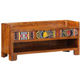 Shoe Bench Honey Brown 100 x 35 x 45 cm Acacia Solid Wood 4016525