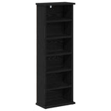 CD Cabinet 2 pcs Black Oak 32 x 17 x 92 cm Engineered Wood 8012749