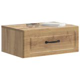 Wall-Mounted Bedside Cabinet 2 pcs Artisan Oak Engineered Wood 899314