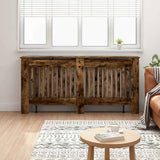 Radiator Cover Smoked Oak 172 x 19 x 81.5 cm Engineered Wood 884075