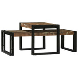 Coffee Table 2 pcs Multicolour Solid reclaimed wood 4104723
