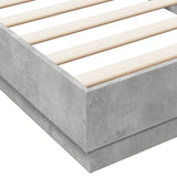 Bed Frame without Mattress Concrete Grey 100x200 cm 839598
