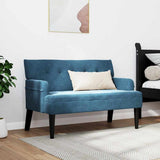 Chesterfield Bench Blue 112 x 65.5 x 75 cm Velvet 42019294