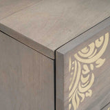 Bedside Cabinet 2 pcs Grey 40 x 33 x 46 cm Solid Mango Wood 4018771