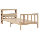Bed Frame without Mattress 100x200 cm Solid Wood Pine 3305900
