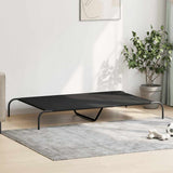 Elevated Dog Bed Black 150x90x20 cm Oxford Fabric and Steel 42000841