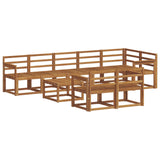 Outdoor Sofa Set 9 pcs Natural Solid Acacia Wood 3366592