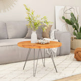 Table Top 50x2.5 cm Round Solid Wood Acacia 370048