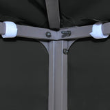 2-Tier Gazebo Top Cover 310 g/m² 3x3 m Black 312072