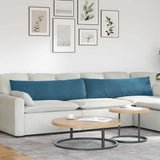 Sofa Pillows 2 pcs Blue 145 x 40 cm Corduroy Fabric 42013841