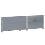 Garden Planter Grey 80x60 cm Solid Wood Pine 3295841