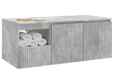Bathroom Furniture Set 2 pcs Concrete Grey Engineered Wood 3404117