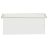 Garden Planter with LED White 30 x 80 x 30 cm Steel 8008100